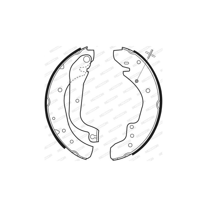 Stabdžių trinkelių komplektas FERODO FSB533