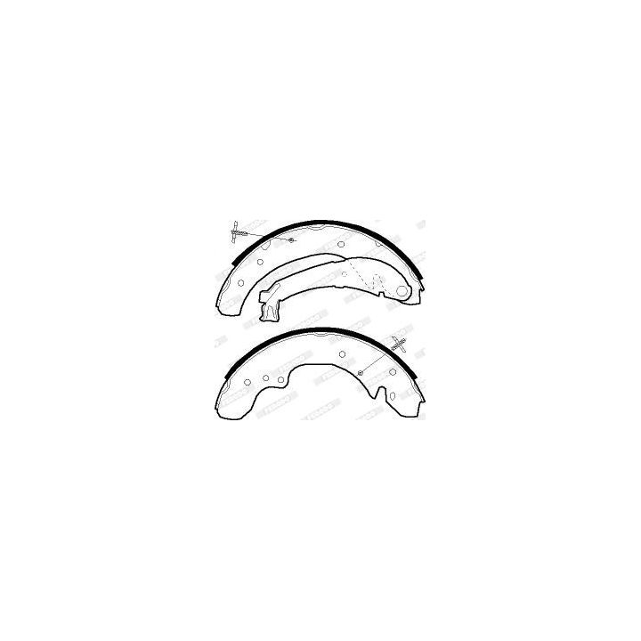 Stabdžių trinkelių komplektas FERODO FSB534R