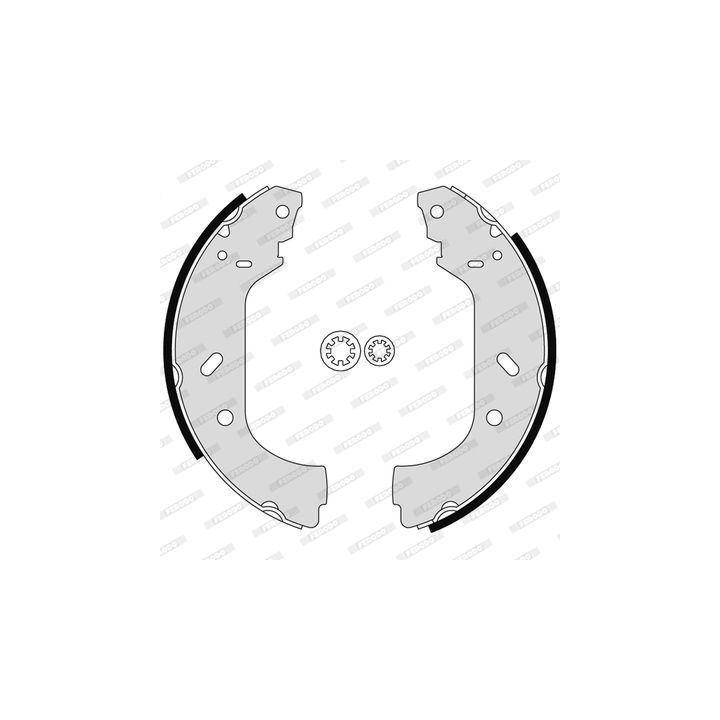 Stabdžių trinkelių komplektas FERODO FSB535