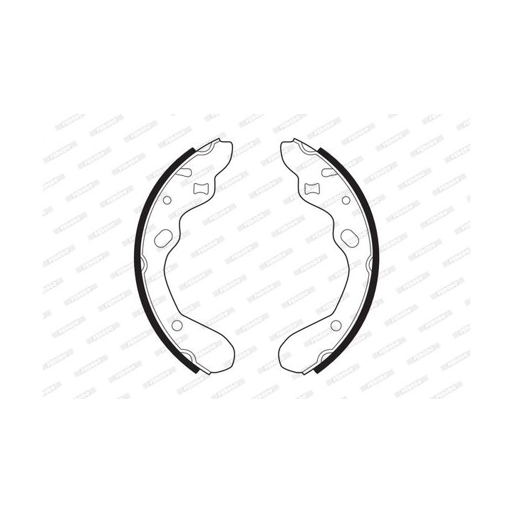 Stabdžių trinkelių komplektas FERODO FSB540