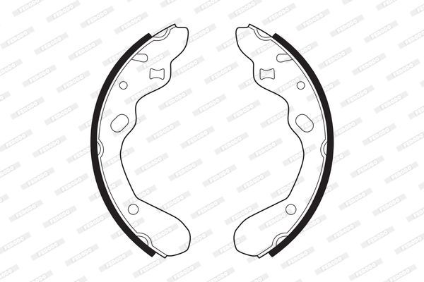 Stabdžių trinkelių komplektas FERODO FSB540