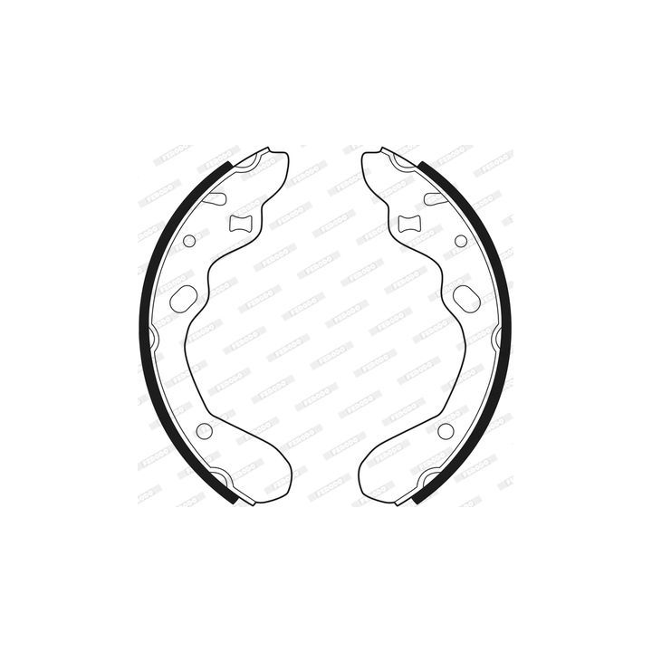 Stabdžių trinkelių komplektas FERODO FSB540