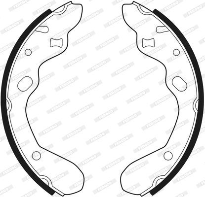 Stabdžių trinkelių komplektas FERODO FSB540