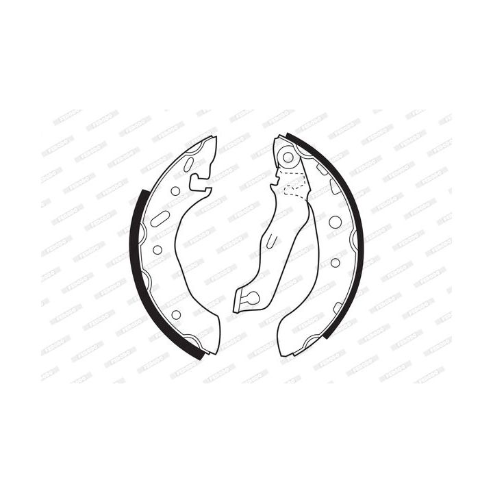 Stabdžių trinkelių komplektas FERODO FSB543