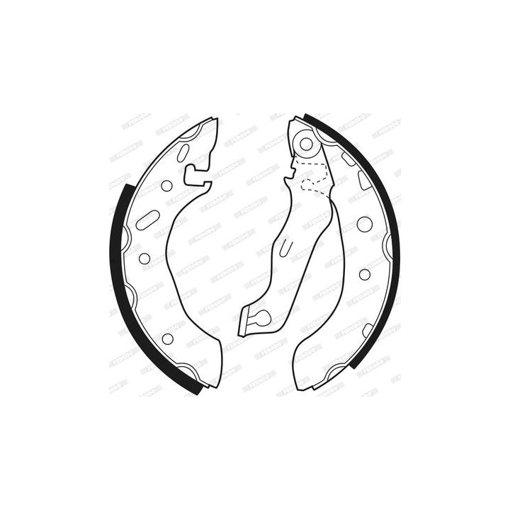 Stabdžių trinkelių komplektas FERODO FSB543