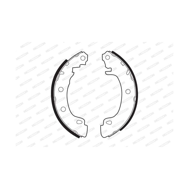 Stabdžių trinkelių komplektas FERODO FSB544