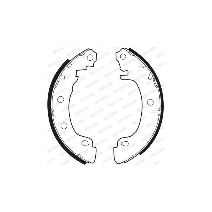 Stabdžių trinkelių komplektas FERODO FSB544