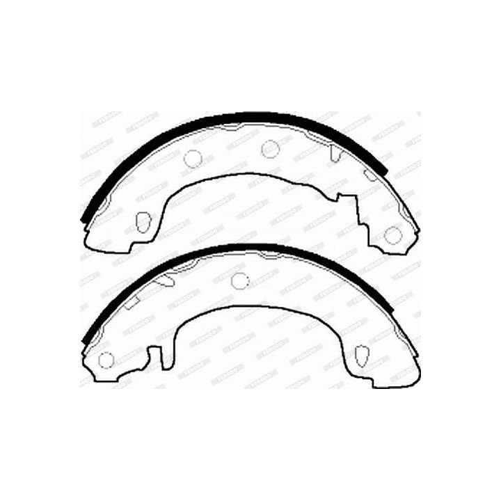 Stabdžių trinkelių komplektas FERODO FSB544