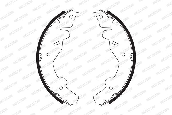 Stabdžių trinkelių komplektas FERODO FSB548