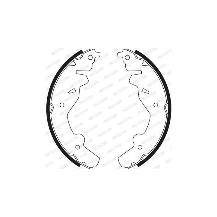 Stabdžių trinkelių komplektas FERODO FSB548