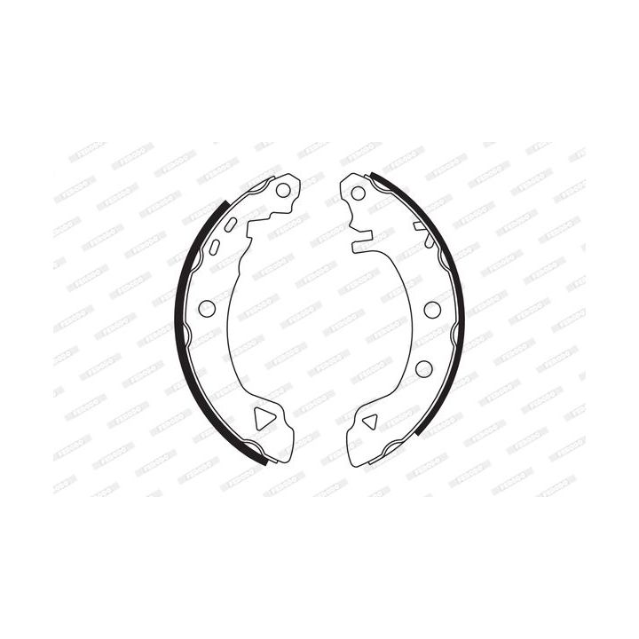 Stabdžių trinkelių komplektas FERODO FSB553