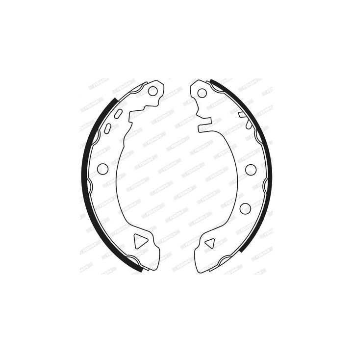 Stabdžių trinkelių komplektas FERODO FSB553