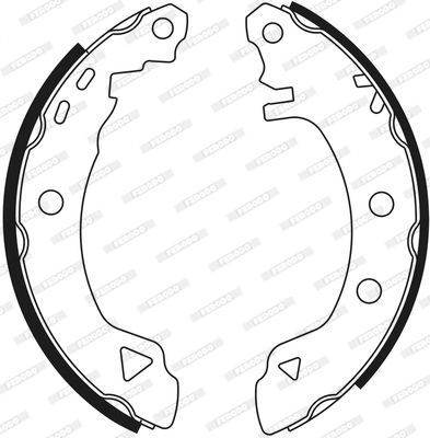Stabdžių trinkelių komplektas FERODO FSB553