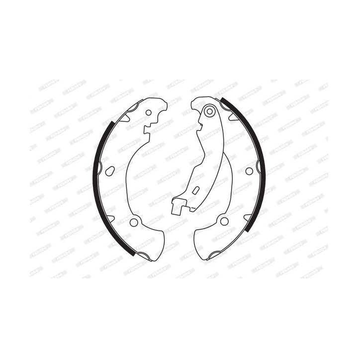 Stabdžių trinkelių komplektas FERODO FSB555