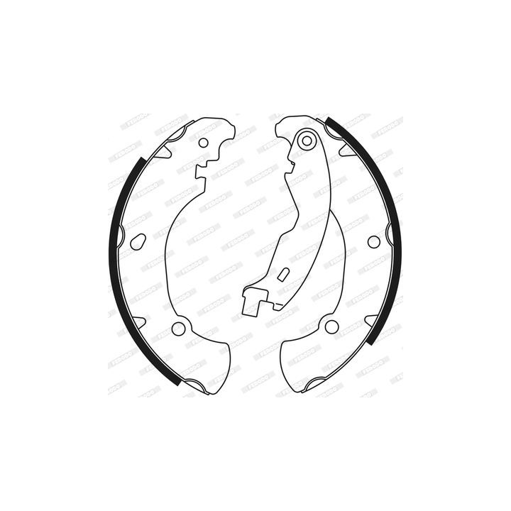 Stabdžių trinkelių komplektas FERODO FSB555