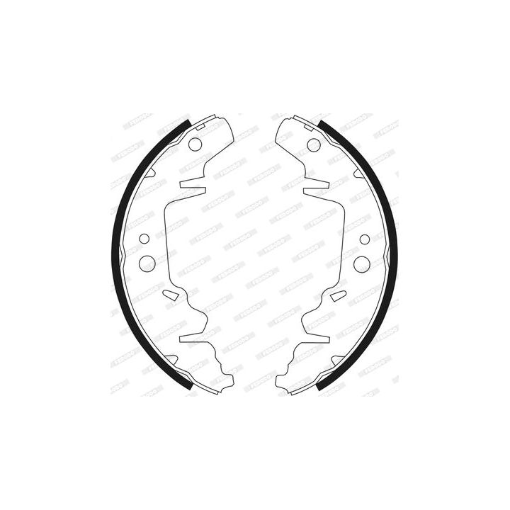 Stabdžių trinkelių komplektas FERODO FSB568