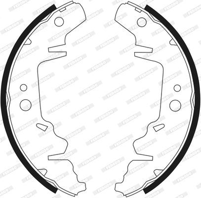 Stabdžių trinkelių komplektas FERODO FSB568