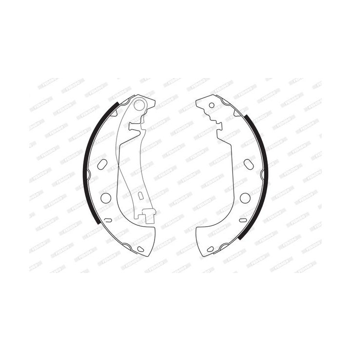 Stabdžių trinkelių komplektas FERODO FSB571