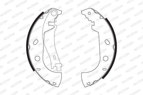 Stabdžių trinkelių komplektas FERODO FSB571