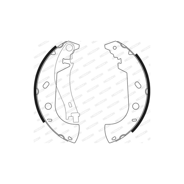 Stabdžių trinkelių komplektas FERODO FSB571