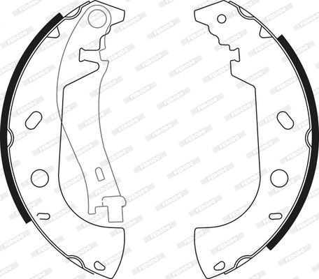 Stabdžių trinkelių komplektas FERODO FSB571