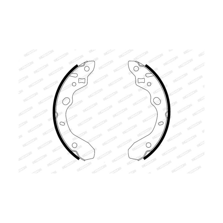 Stabdžių trinkelių komplektas FERODO FSB573