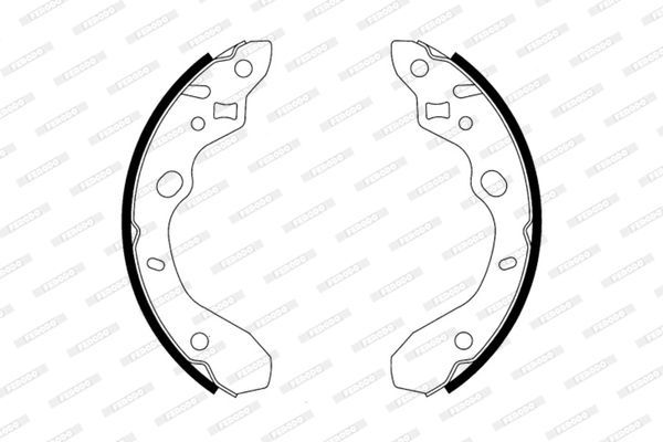 Stabdžių trinkelių komplektas FERODO FSB573