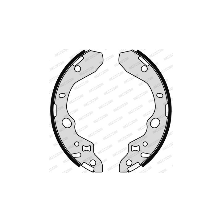 Stabdžių trinkelių komplektas FERODO FSB573