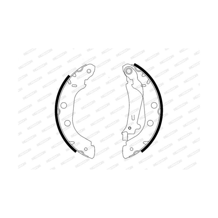 Stabdžių trinkelių komplektas FERODO FSB577