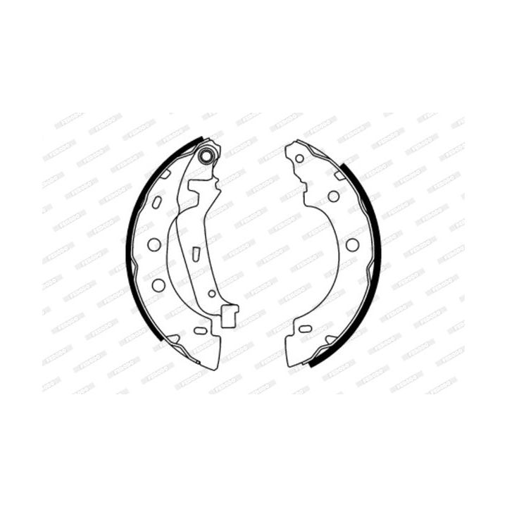 Stabdžių trinkelių komplektas FERODO FSB583