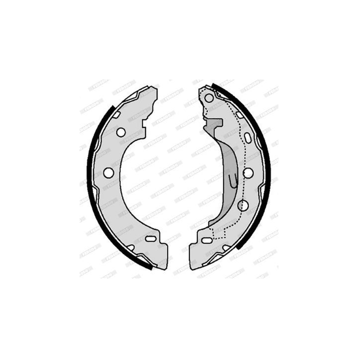 Stabdžių trinkelių komplektas FERODO FSB583