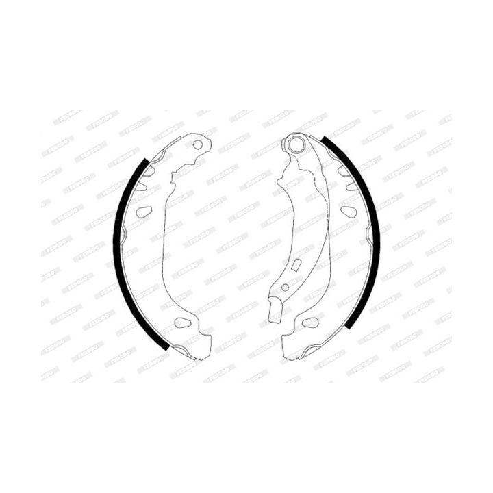 Stabdžių trinkelių komplektas FERODO FSB584