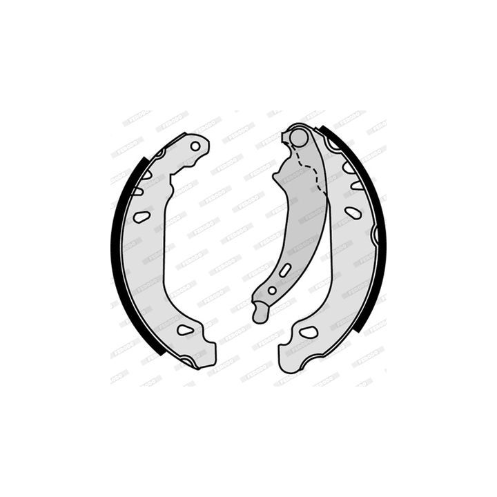 Stabdžių trinkelių komplektas FERODO FSB584