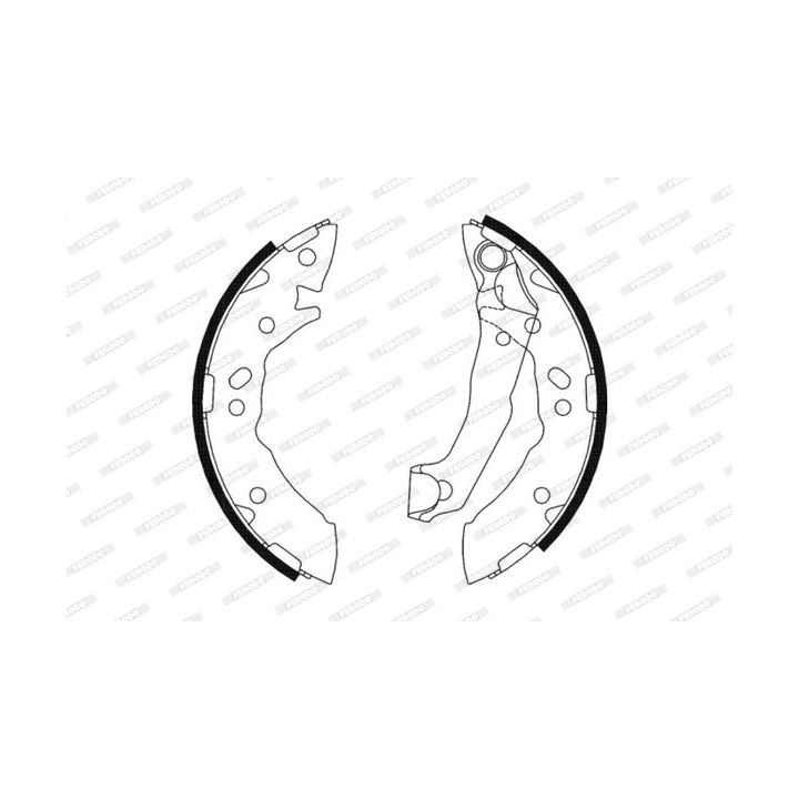 Stabdžių trinkelių komplektas FERODO FSB586