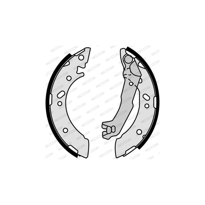 Stabdžių trinkelių komplektas FERODO FSB586