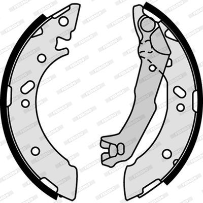 Stabdžių trinkelių komplektas FERODO FSB586