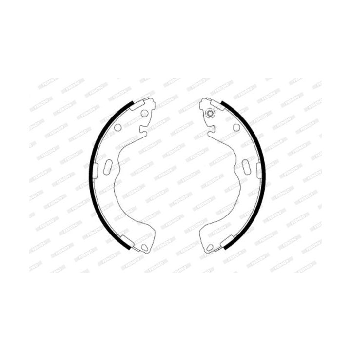 Stabdžių trinkelių komplektas FERODO FSB587