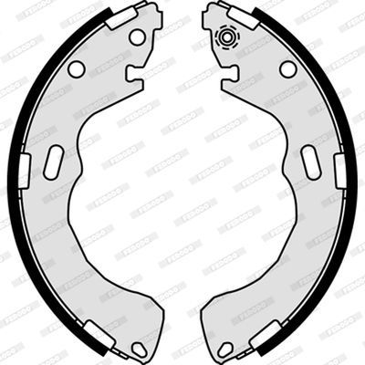 Stabdžių trinkelių komplektas FERODO FSB587