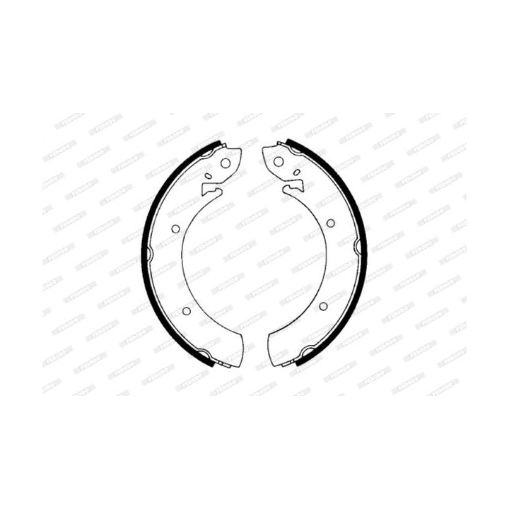 Stabdžių trinkelių komplektas FERODO FSB589