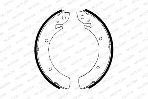 Stabdžių trinkelių komplektas FERODO FSB589