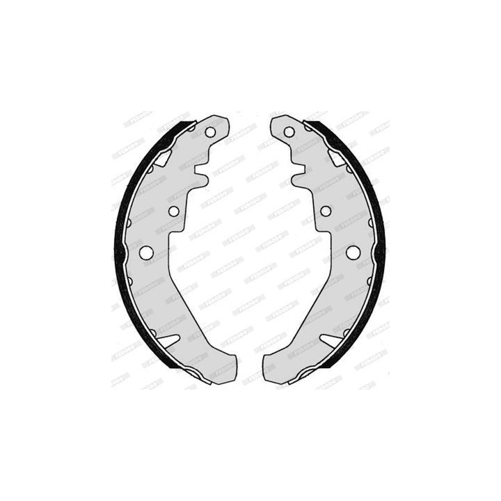 Stabdžių trinkelių komplektas FERODO FSB594