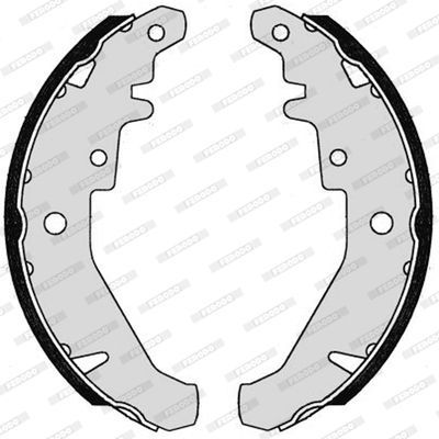 Stabdžių trinkelių komplektas FERODO FSB594