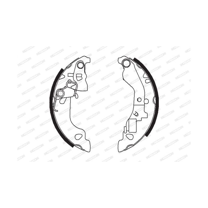 Stabdžių trinkelių komplektas FERODO FSB602