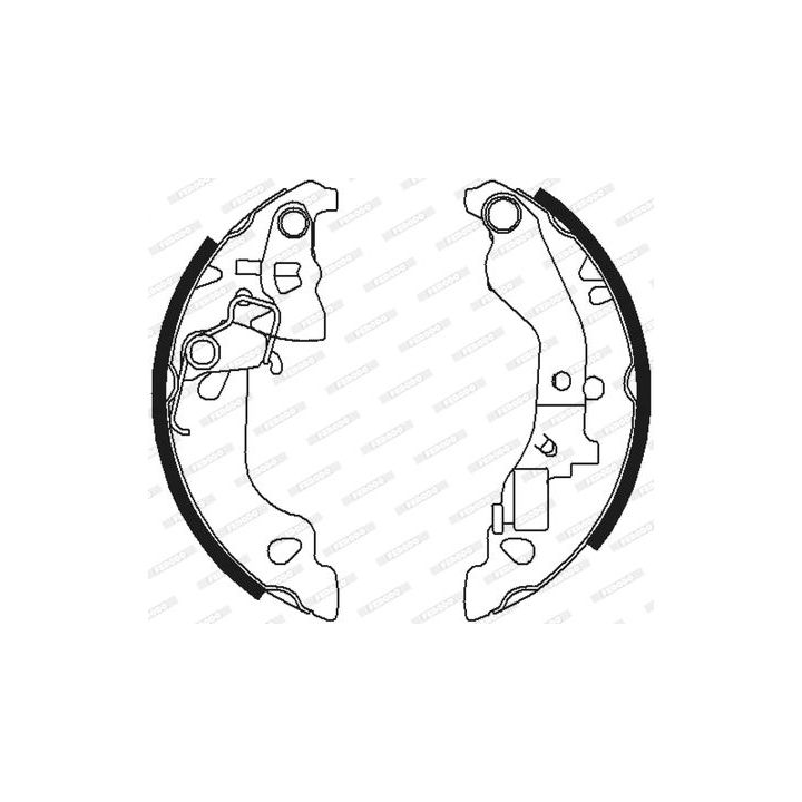 Stabdžių trinkelių komplektas FERODO FSB602