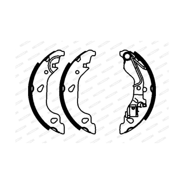 Stabdžių trinkelių komplektas FERODO FSB603