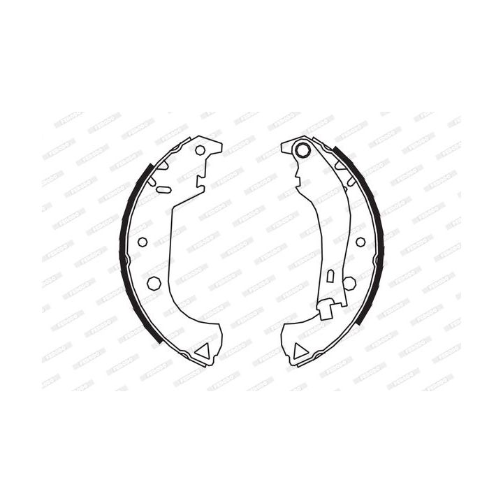 Stabdžių trinkelių komplektas FERODO FSB604