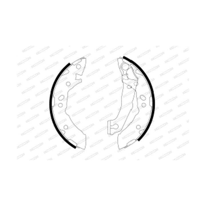 Stabdžių trinkelių komplektas FERODO FSB605