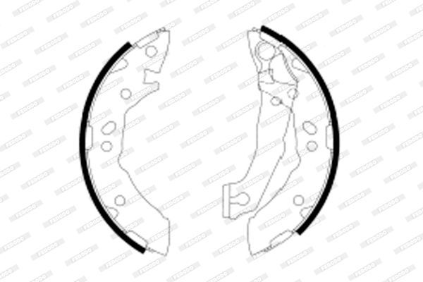 Stabdžių trinkelių komplektas FERODO FSB605