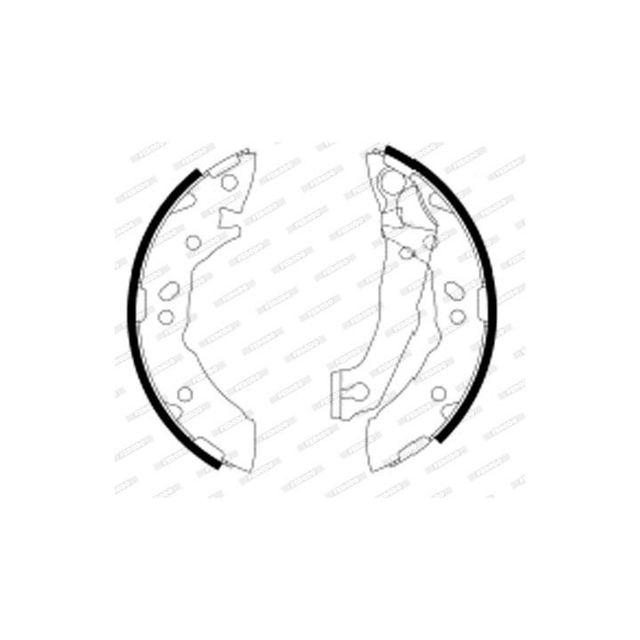 Stabdžių trinkelių komplektas FERODO FSB605