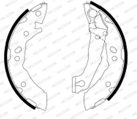 Stabdžių trinkelių komplektas FERODO FSB605